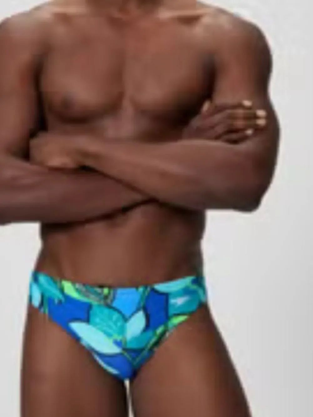 Speedo Men's Beachstar Printed 2" Brief Periwinkle, size 30, NWT